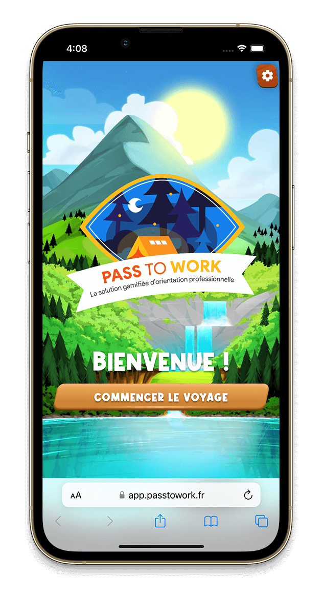 Mock up du jeu Pass To Work